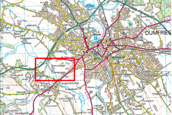 Starryheugh Location plan